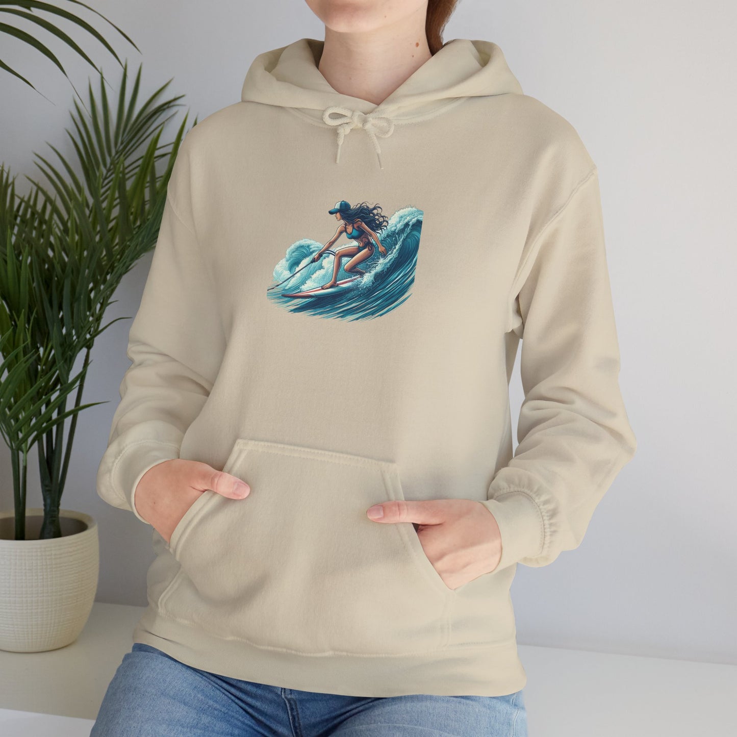 Surfing Spirit Hoodie, Unisex Heavy Blend™ Sweatshirt for Beach Lovers, Gift for Surfers, Casual Comfortable Hooded Pullover, Relaxed [...]