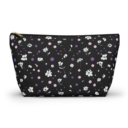 Chic Floral Accessory Pouch, Makeup Bag, Travel Organizer, Gift for Her, Small Purse for Essentials, Cute Storage