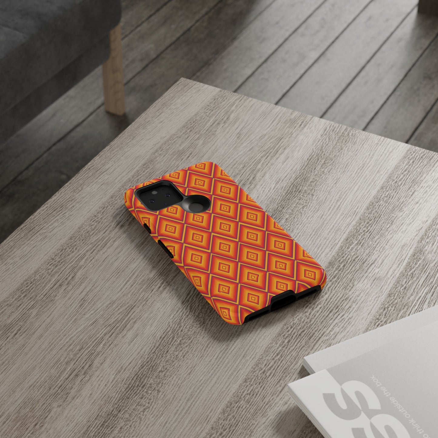 Geometric Phone Case, Tough Cases for Protection, Stylish Smartphone Cover, Vibrant Patterned Phone Accessory, Unique Gift Idea, [...]