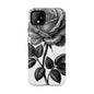 Elegant Floral Phone Case - Tough Cases, Black Rose Design, Floral Phone Cover, Stylish Phone Accessory, Gift for Her, Mother's Day