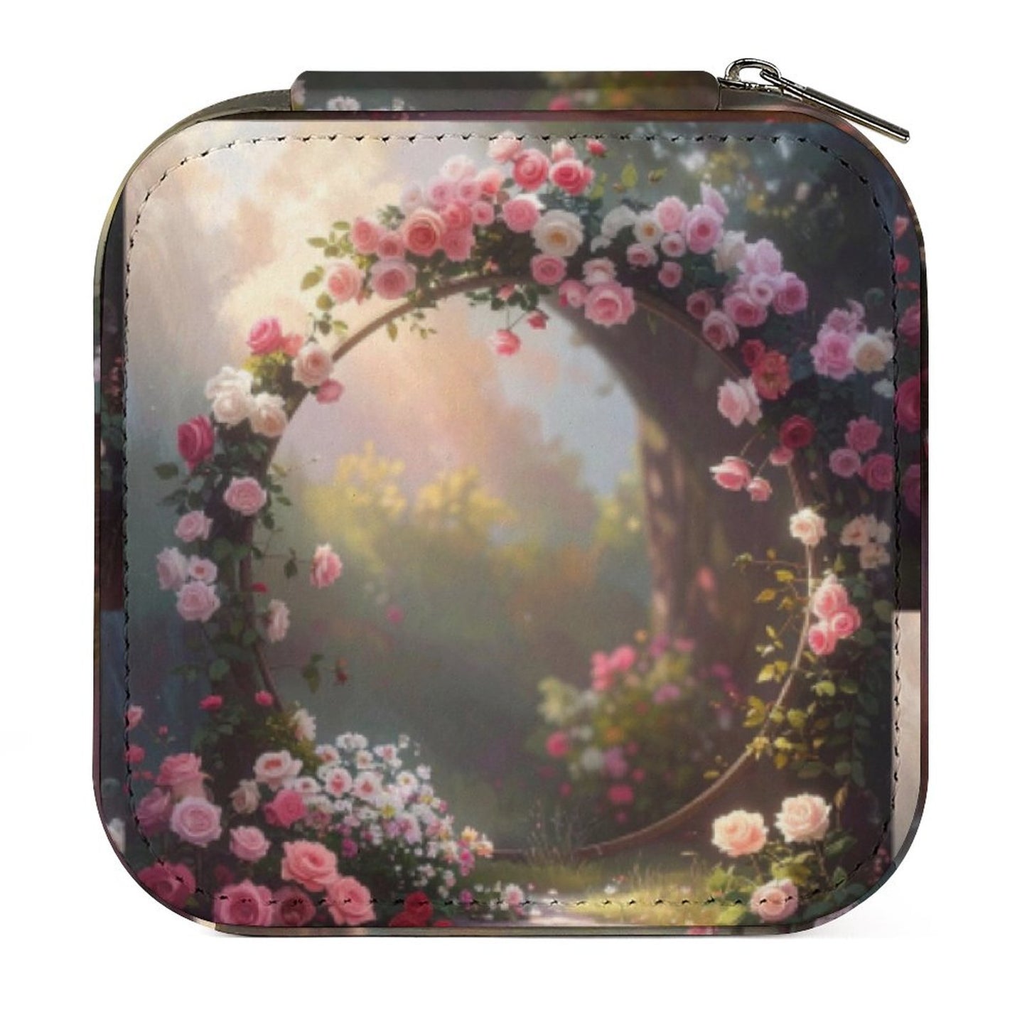 Box Organizer for Jewelry Rose Circle