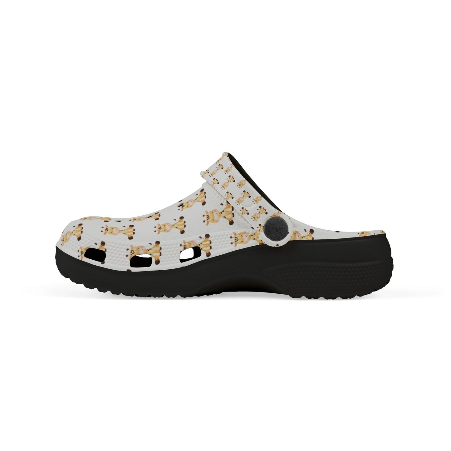 Kids Giraffe Print EVA Foam Clogs — Cute Animal Slip-On Sandals for Toddlers & Little Kids