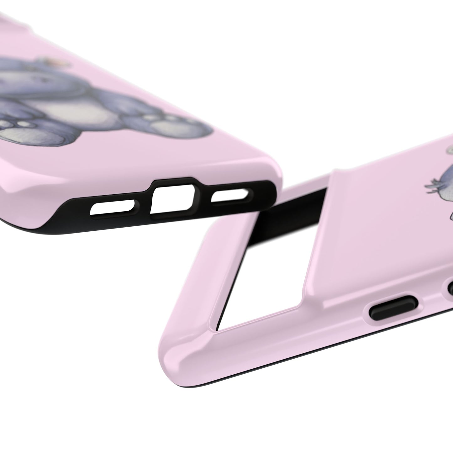 Cute Hippo Phone Case - Tough Cases, Animal Phone Cover, Kawaii Accessories, Gifts for Kids, Unique Tech Gear