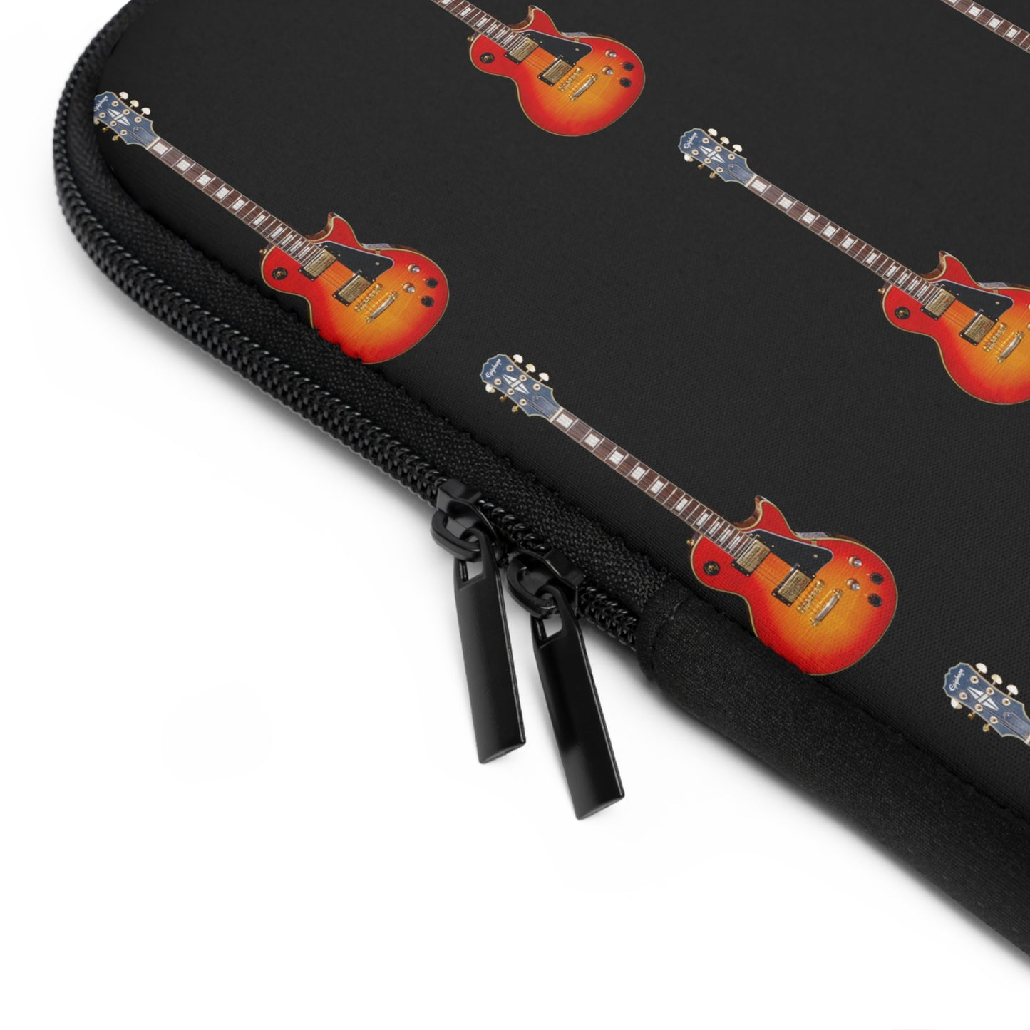 Guitar Pattern Laptop Sleeve | Music Lover Gift, Tech Organizer, Unique Laptop Case, Geek Gift, Rock Music Accessory