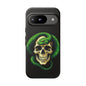 Skull & Snake Phone Case | Tough Cases, Protective Cover, Edgy Phone Accessories, Gothic Gift, Halloween Decor