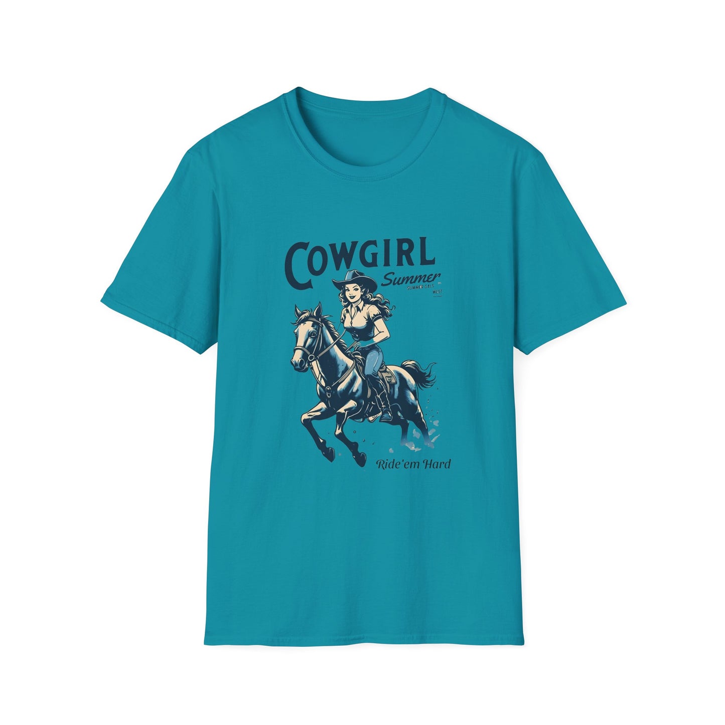 Cowgirl Summer Soft style T-Shirt for Horse Lovers