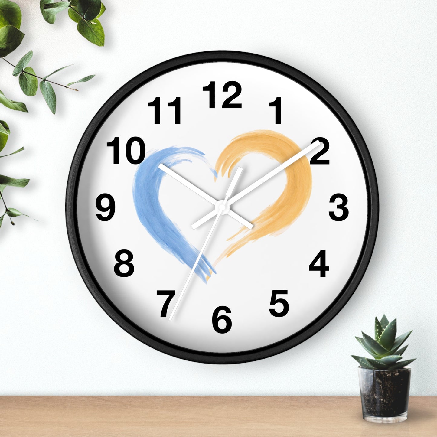 Heart-Shaped Wall Clock, Love Decor, Gift for Couples, Wedding & Anniversary, Home and Office Wall Art, Romantic Timepiece