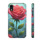 Floral Phone Case, Tough Cases with Elegant Rose Design, Stylish iPhone Cover, Rose Flower Gift for Nature Lovers, Unique Mobile Accessories