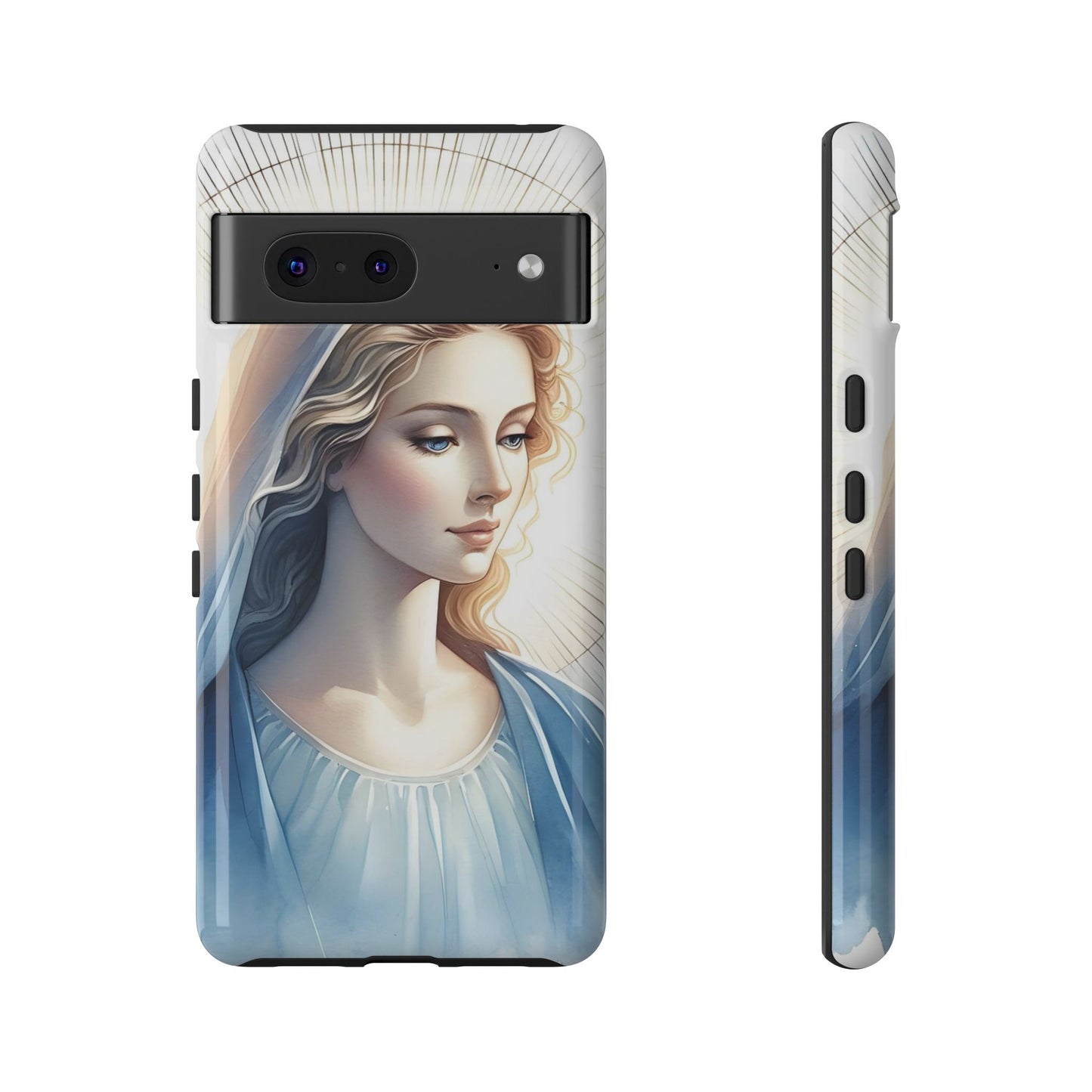 Beautiful Mary Phone Case, Tough Phone Case, Inspirational Tech Accessory, Gift for Her, Religious Phone Cover
