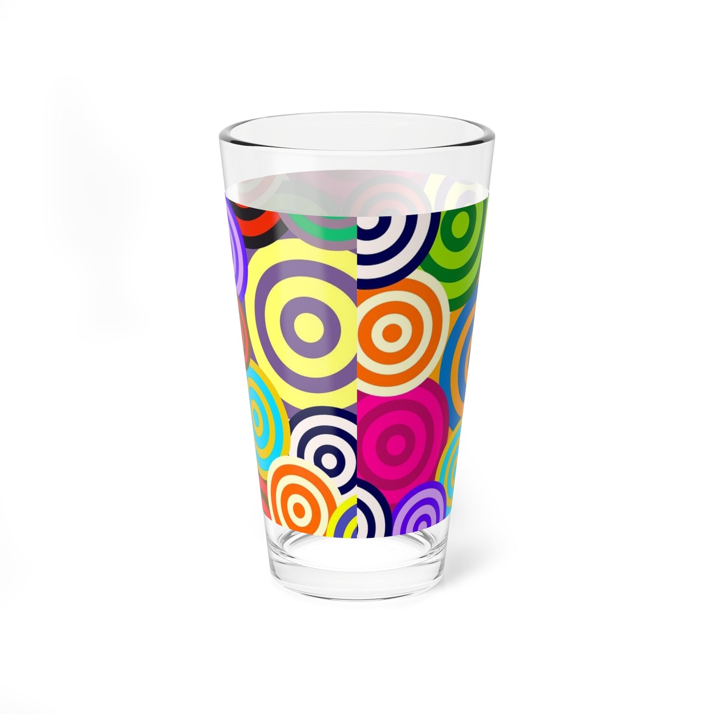 Colorful Mixing Glass, 16oz - Vibrant Drinkware for Parties, Home Bars, Events, Gift for Mixologists, Summer Celebrations