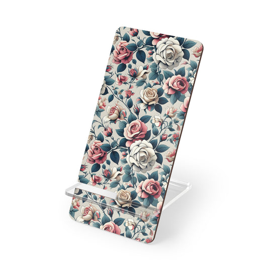Floral Smartphone Stand | Mobile Display Holder, Desk Organizer, Gift for Tech Lovers, Home Decor, Eco-Friendly