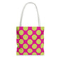 Vibrant Polka Dot Tote Bag, Colorful Shopping Bag, Eco-Friendly Tote