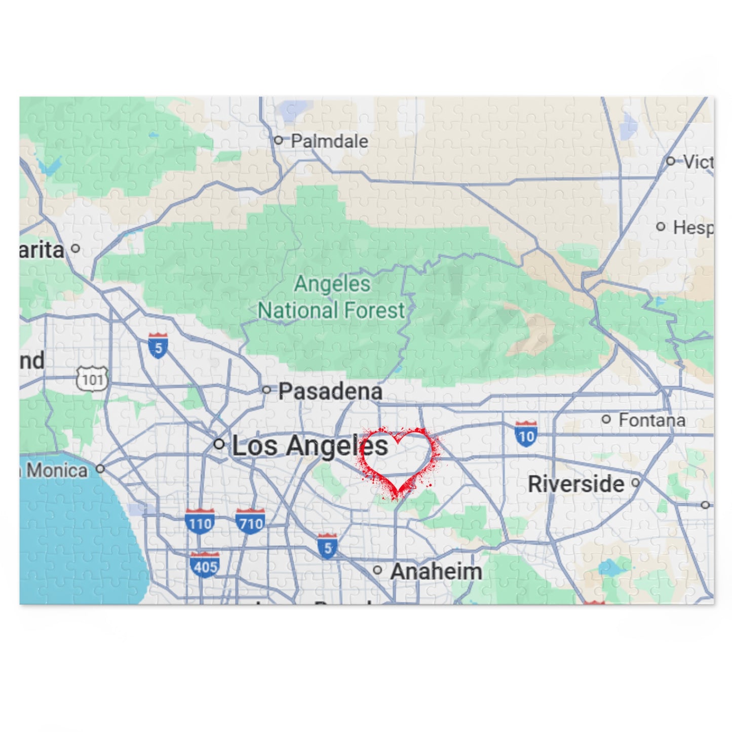 Los Angeles Love Jigsaw Puzzle with Tin | Fun Family Game, Unique Gift, Travel Keepsake, Home Decor, Puzzle Lovers