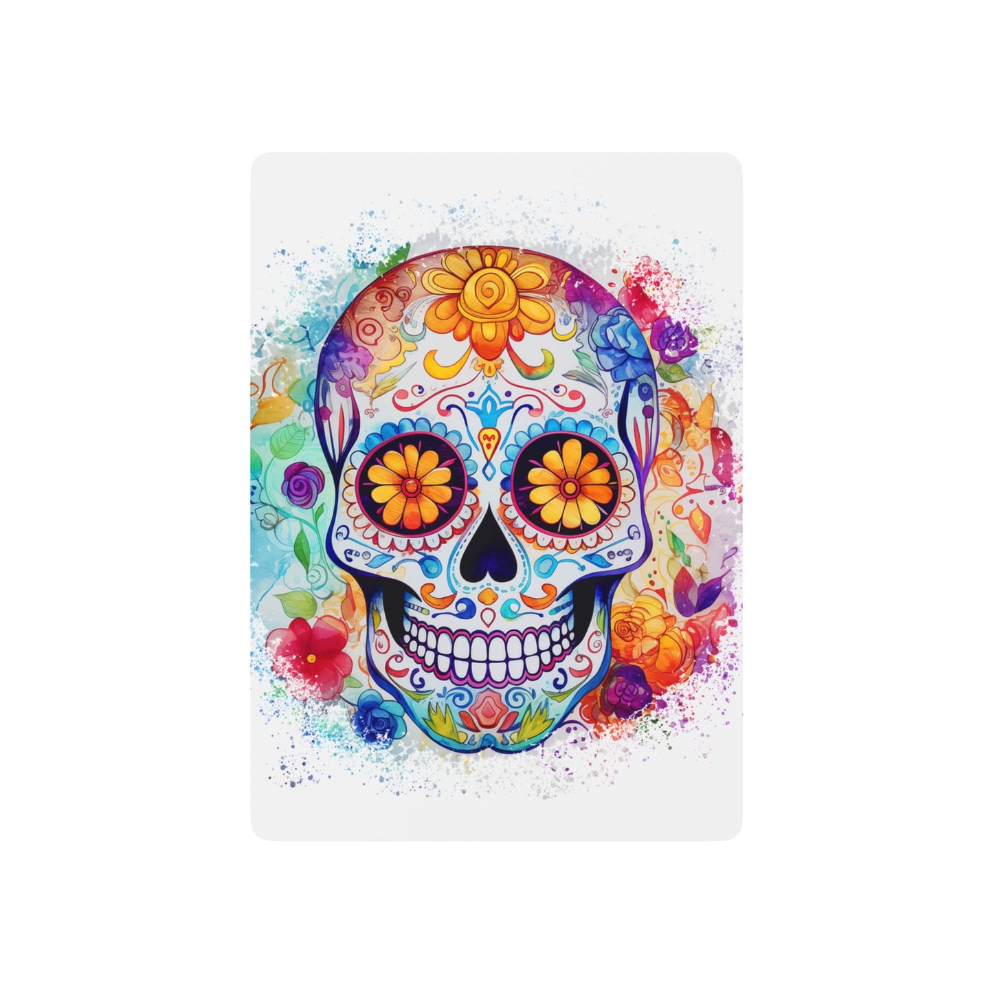 Colorful Skull Themed Poker Playing Cards | Day of the Dead Gift, Unique Card Games, Halloween Decor, Fiesta Party Supplies, Vibrant [...]