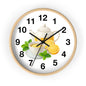 Charming Teatime Wall Clock, Kitchen Decor, Tea Lover Gift, Rustic Clock, Home Office Accessory, Lemon Tea Stationery