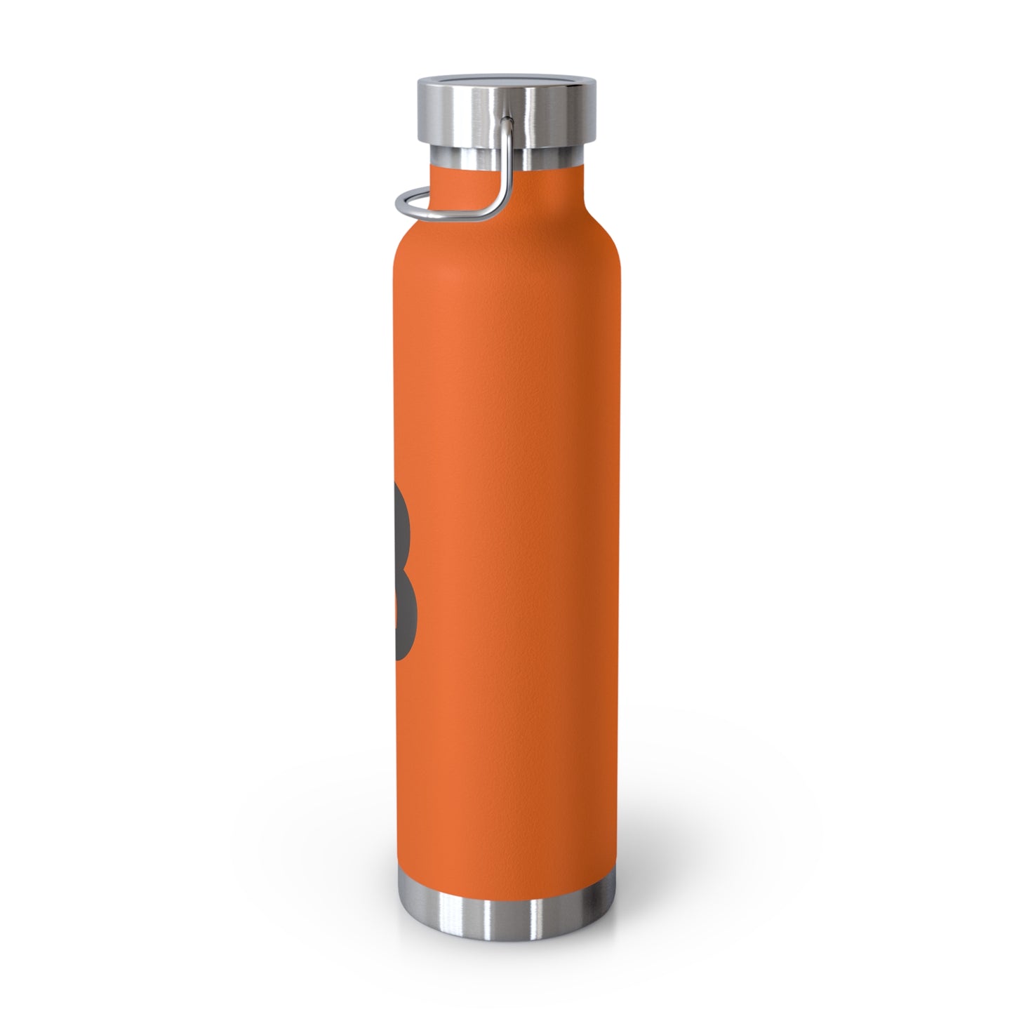 Personalized Copper Insulated Water Bottle, 22oz - "B" Custom Monogram, Travel Mug, Fitness Bottle, Hydration Gift, Eco-Friendly