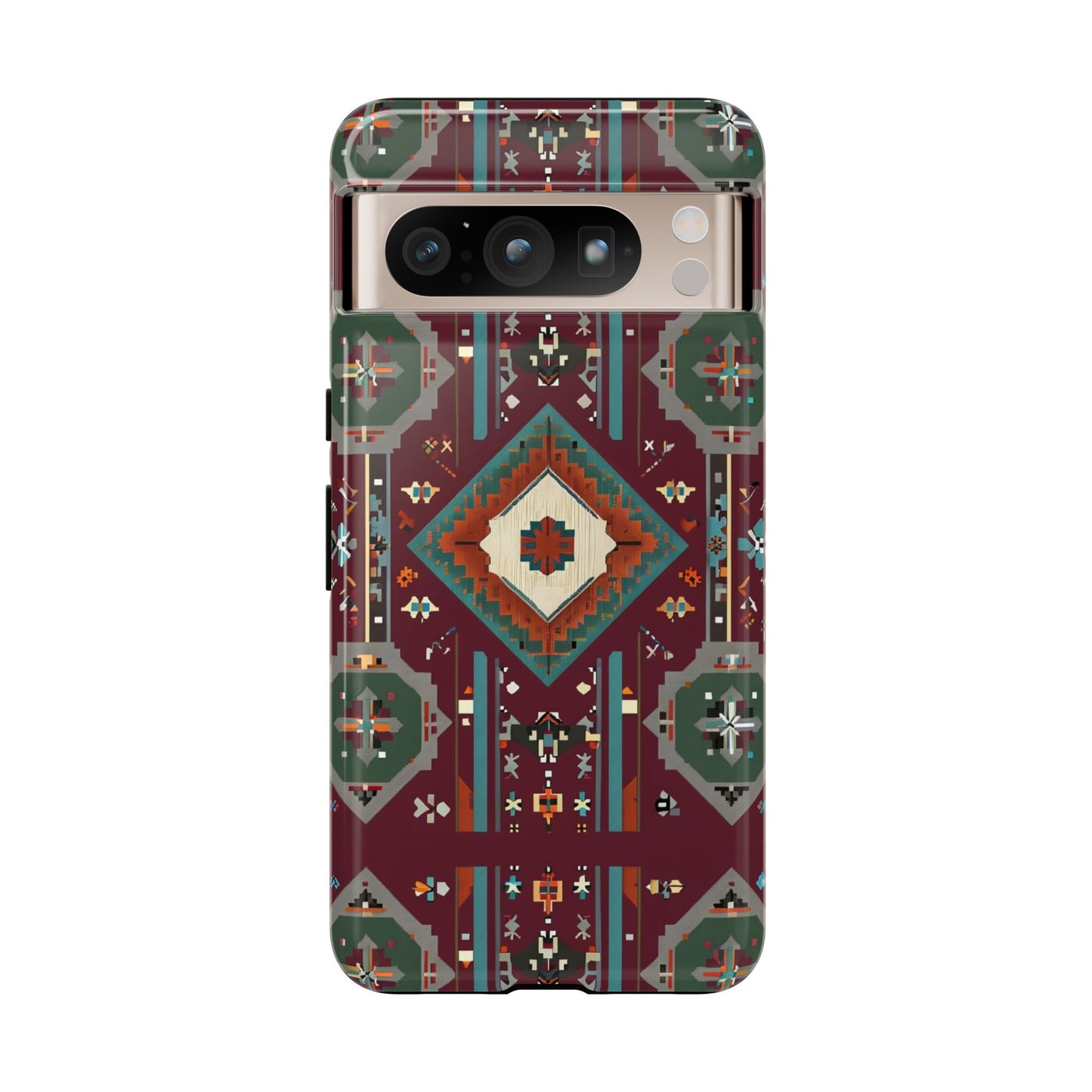 Tribal Pattern Phone Case - Boho Chic, Tough Durable Cover, Stylish Tech Accessory, Gift for Him/Her, Festival Essentials