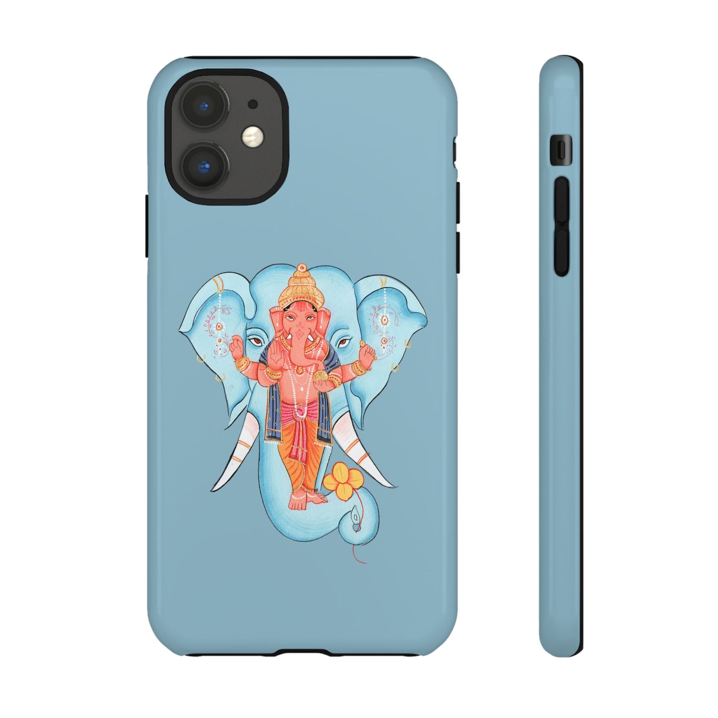 Tough Cases: Ganesh-Inspired Phone Case, Bohemian Phone Cover, Hindu Art Accessory, Festival Gift, Protective Phone Shell