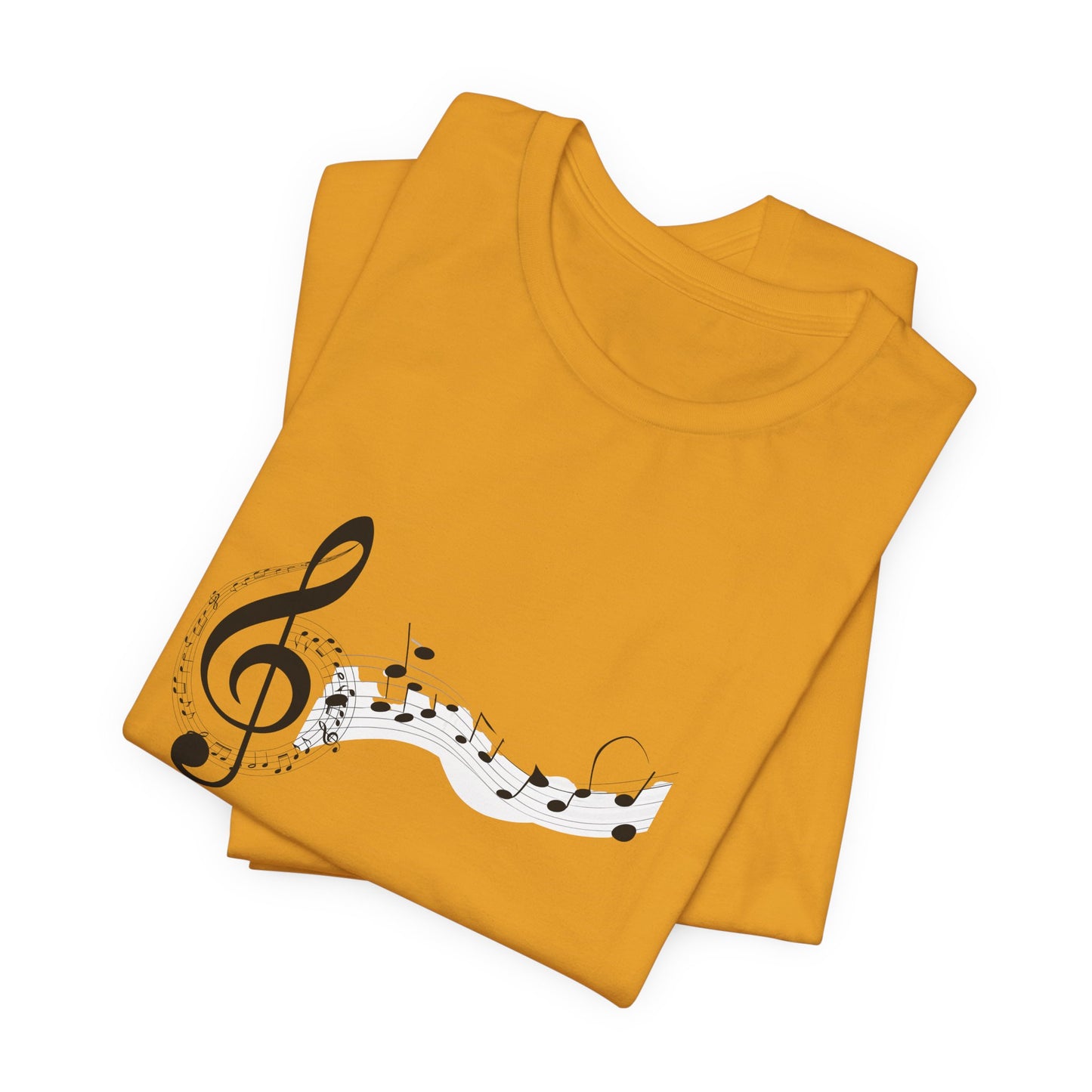 Musical Notes Short Sleeve Tee for Music Lovers