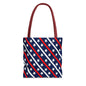 Patriotic Tote Bag, USA Flag Inspired, Star Patterned Purse, Summer BBQ, Independence Day, Memorial Day, Everyday Use