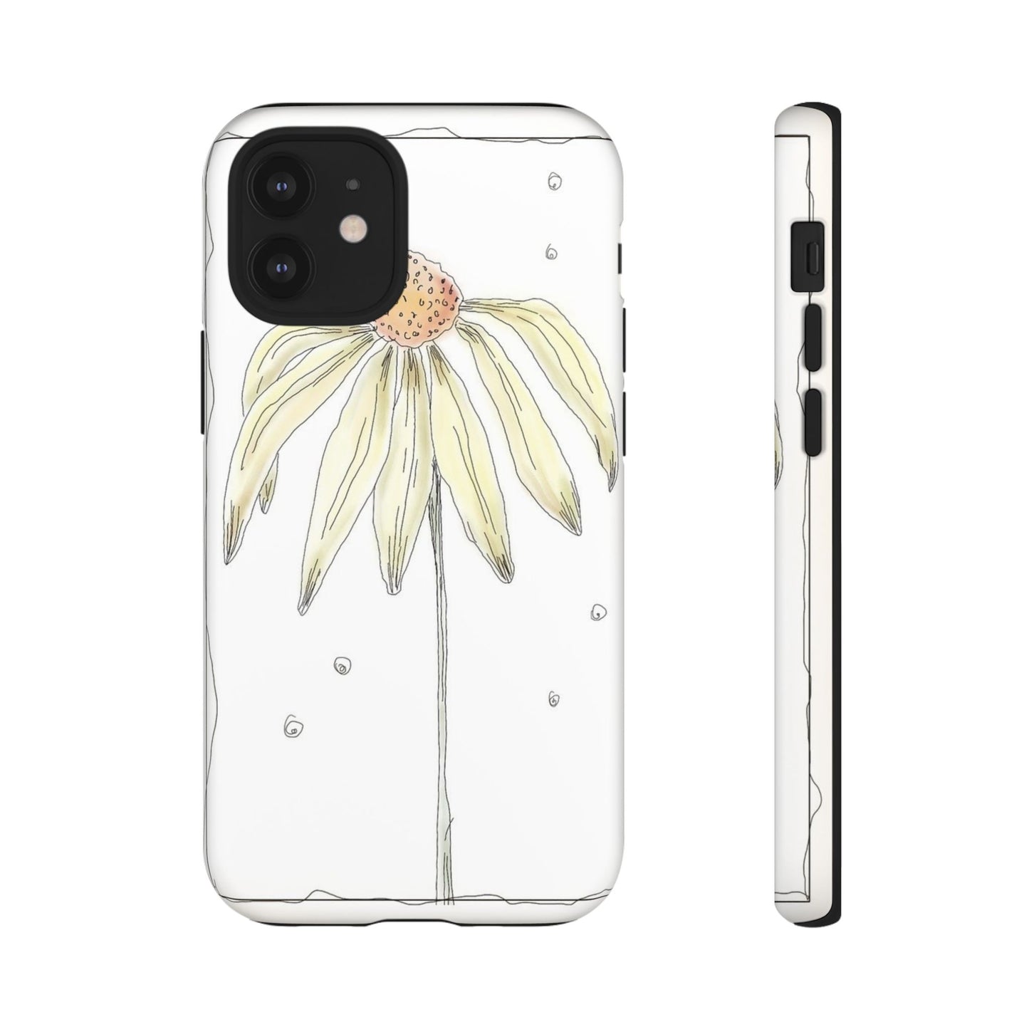 Flower Phone Case with Delicate Design, Tough Phone Cover, Nature Lover Gift, Floral Tech Accessory, Stylish Phone Protection