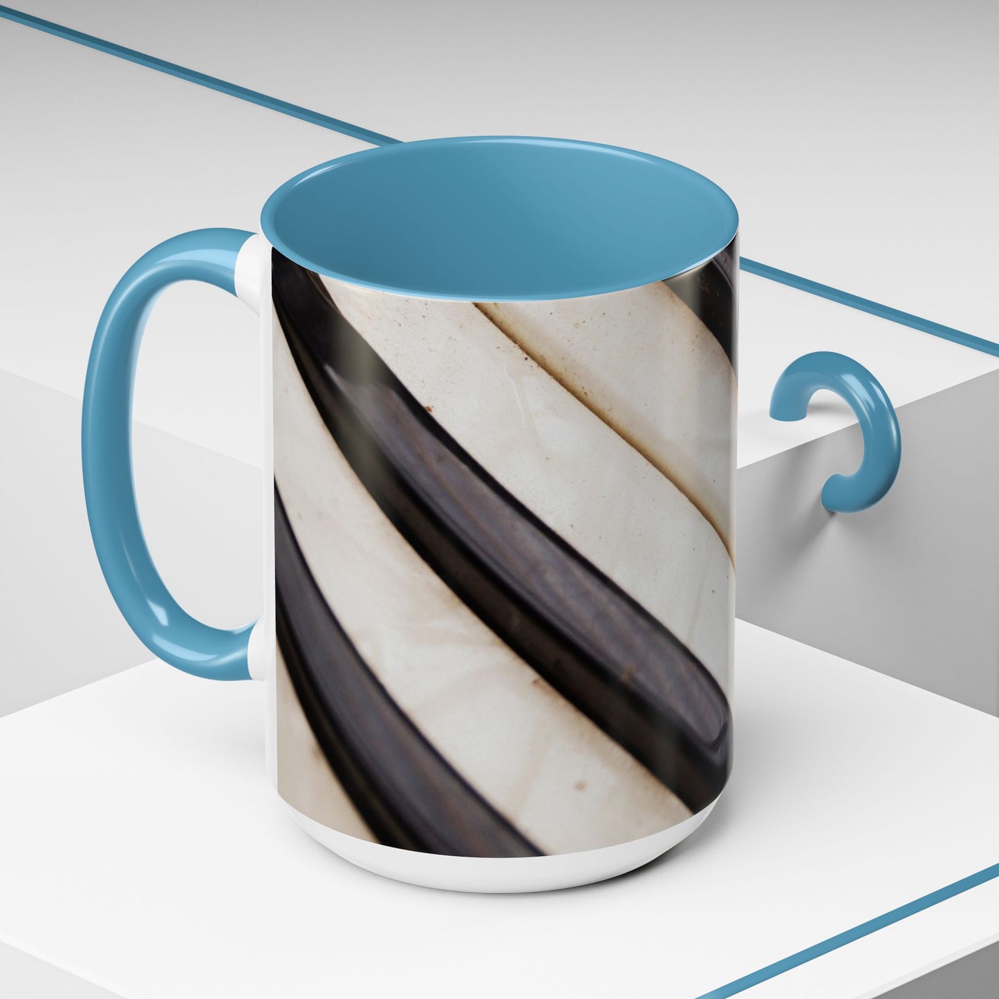 Musical Accent Coffee Mug | Piano Design, Coffee Lover Gift, Musician Mug, Stylish Drinkware, Home & Office Decor