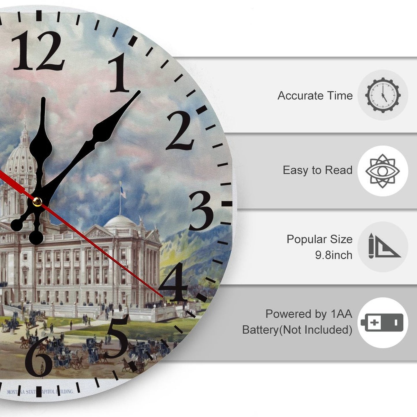 Modern Wooden Wall Clock