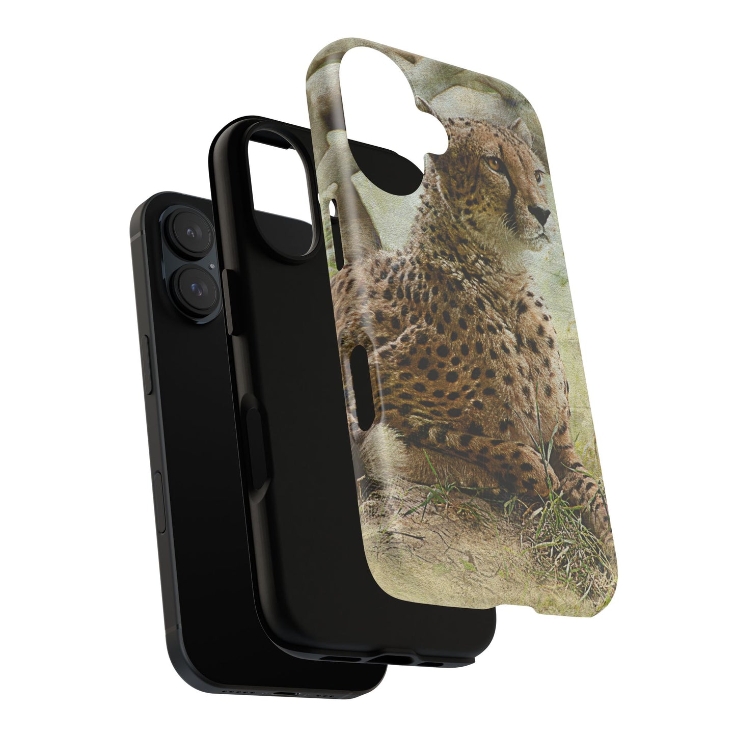 Cheetah Phone Case, Tough Cases, Animal Lover Gift, Wildlife Protection, Eco-Friendly Mobile Cover, Unique Phone Accessory
