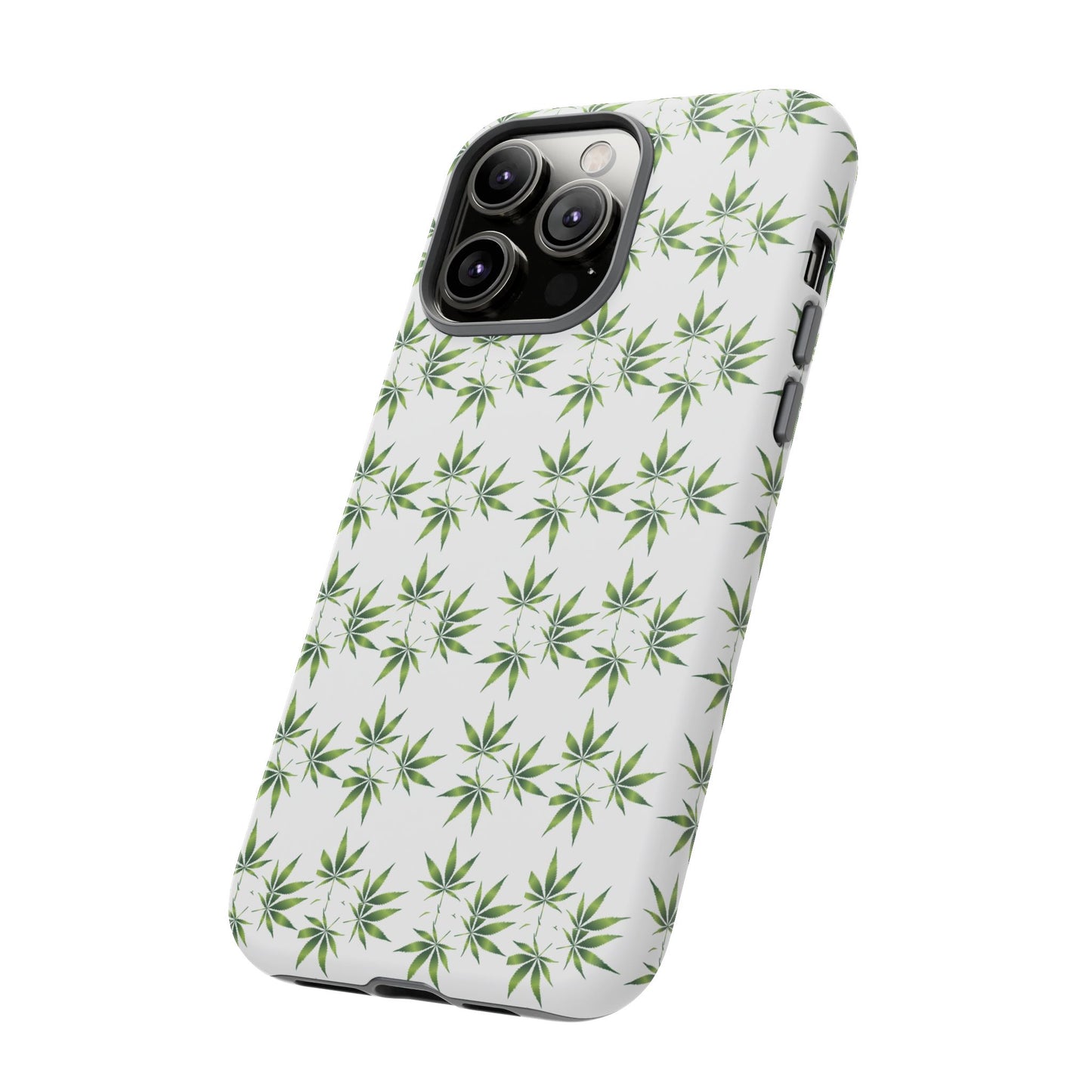 Stylish Phone Case with Cannabis Leaf Design, Durable Phone Cover, Gift for Stoner Friends, Unique Phone Accessory, Nature-Inspired Design