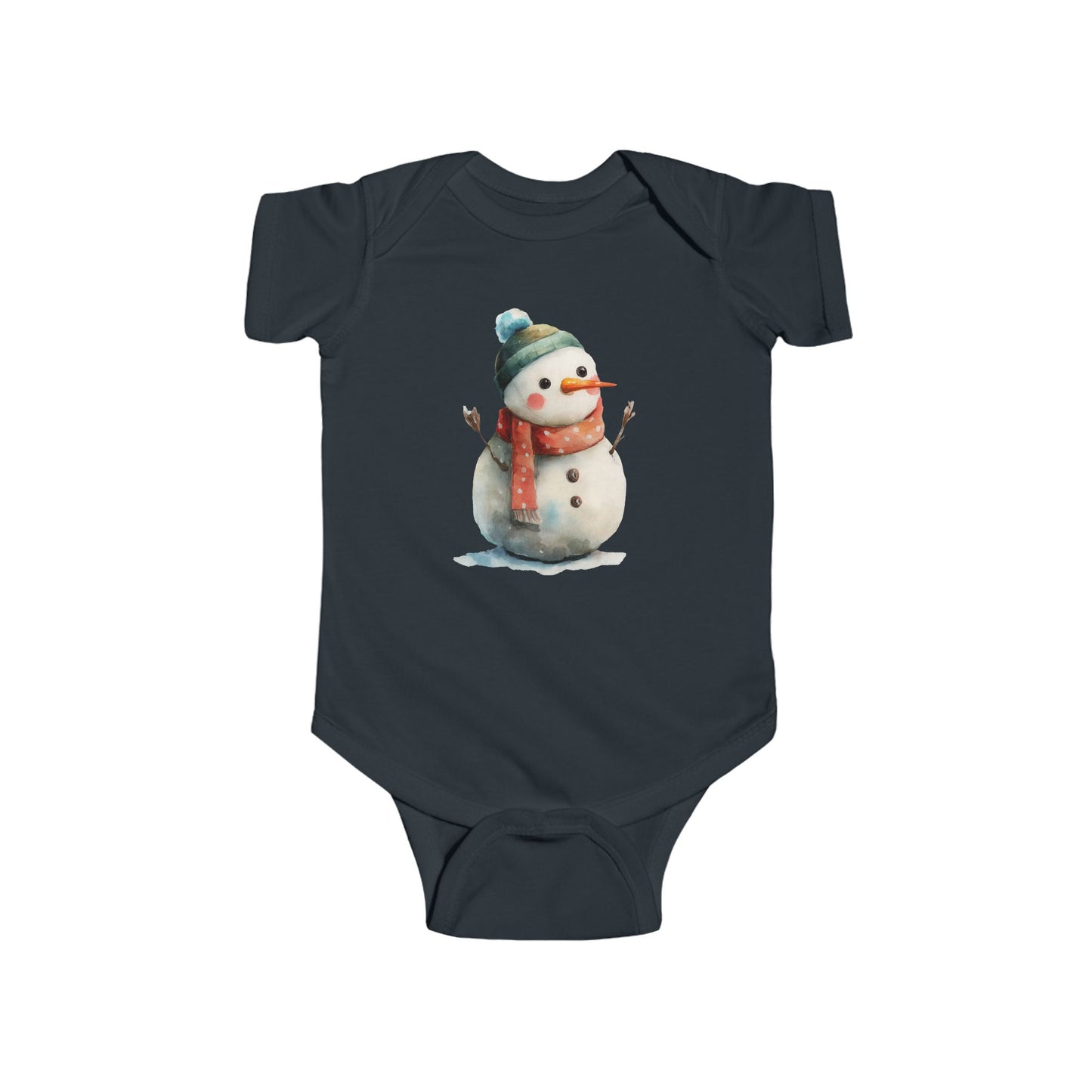 Infant Snowman Bodysuit, Baby Winter Outfit, Cute Holiday Onesie, Cozy Christmas Gift, Adorable Infant Apparel