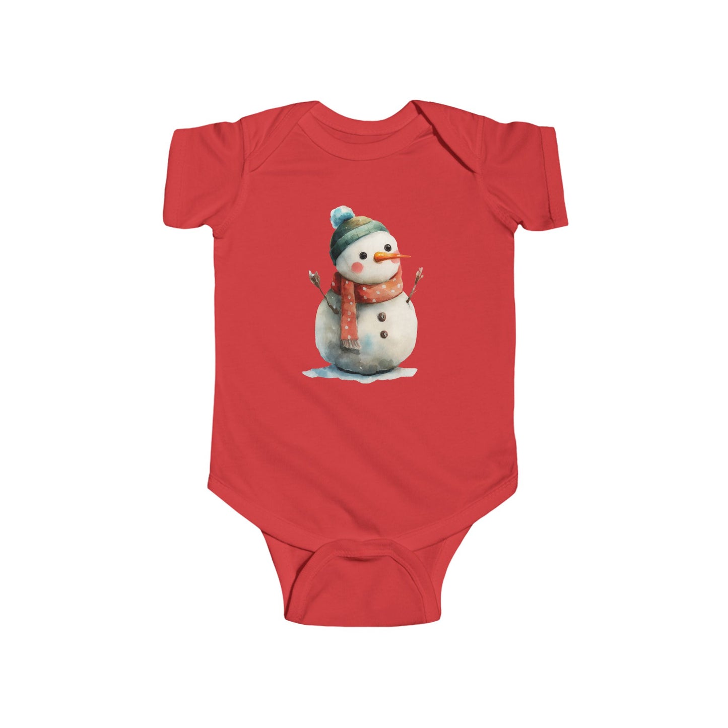 Infant Snowman Bodysuit, Baby Winter Outfit, Cute Holiday Onesie, Cozy Christmas Gift, Adorable Infant Apparel