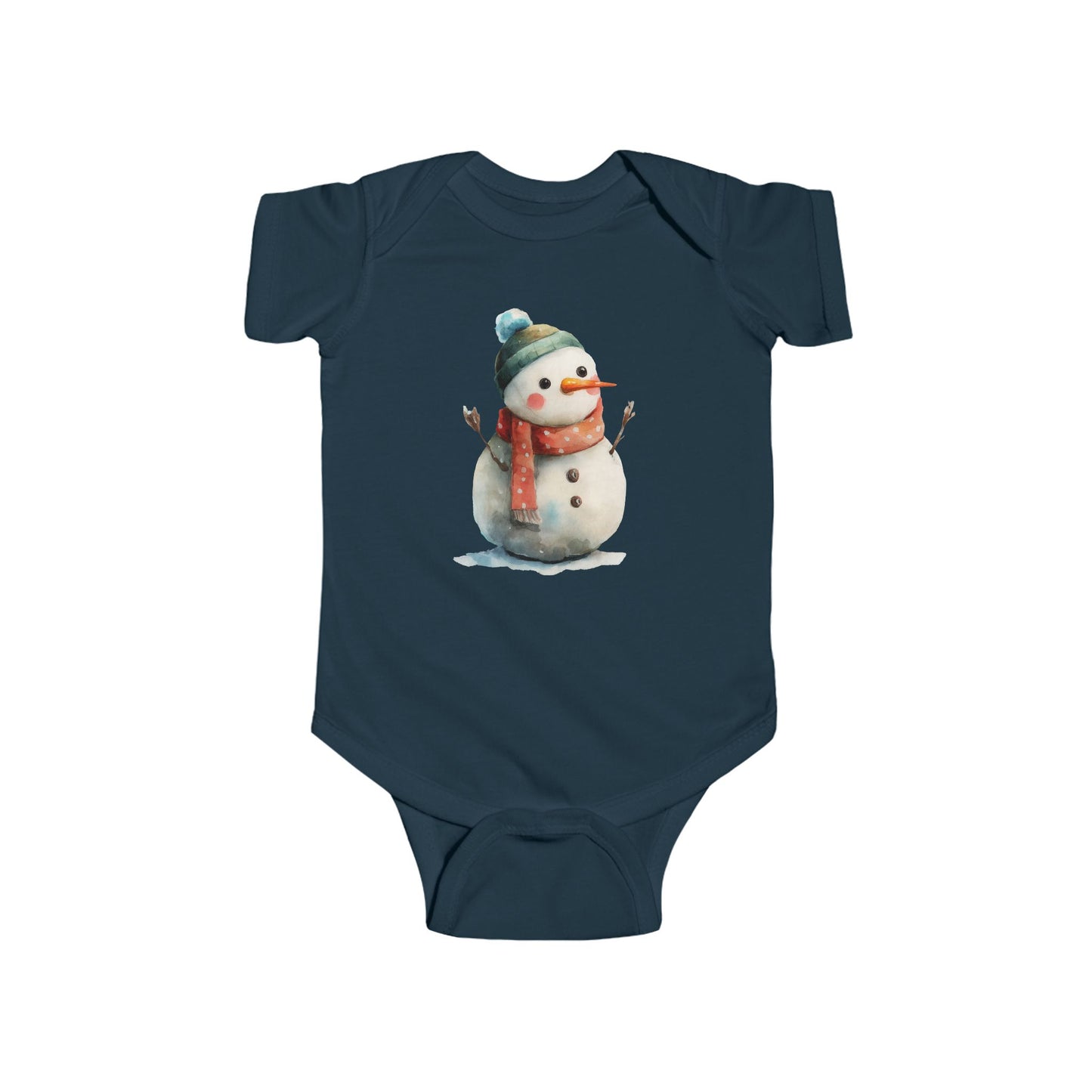 Infant Snowman Bodysuit, Baby Winter Outfit, Cute Holiday Onesie, Cozy Christmas Gift, Adorable Infant Apparel