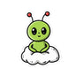 Cute Alien Kiss-Cut Stickers - Fun Decor for Laptops, Water Bottles, Notebooks, Kids' Parties, Gifts