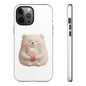 Cute Bear Phone Case, Tough Cases, Animal Lover Gift, Kids Accessories, Mother’s Day, Heartwarming Design