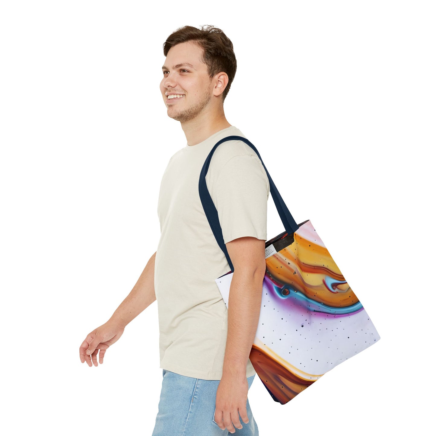 Colorful Abstract Tote Bag | Art Bags for Women, Reusable Shopping Bag