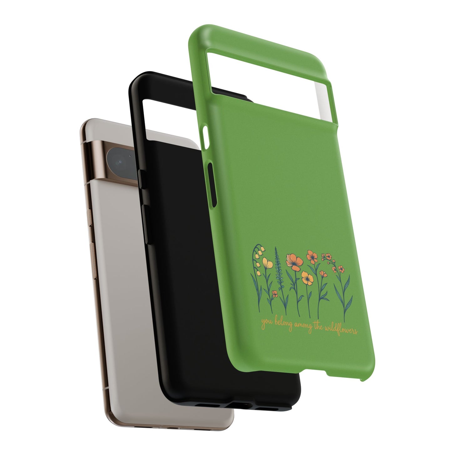 Floral Phone Case - You Belong Among the Wildflowers, Botanical Gift, Eco-Friendly Phone Accessory, Nature Lover Statement