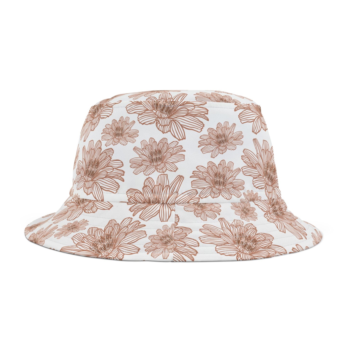 Boho Floral Bucket Hat - Summer Accessories, Beachwear, Sun Protection, Travel Hat, Festival Style