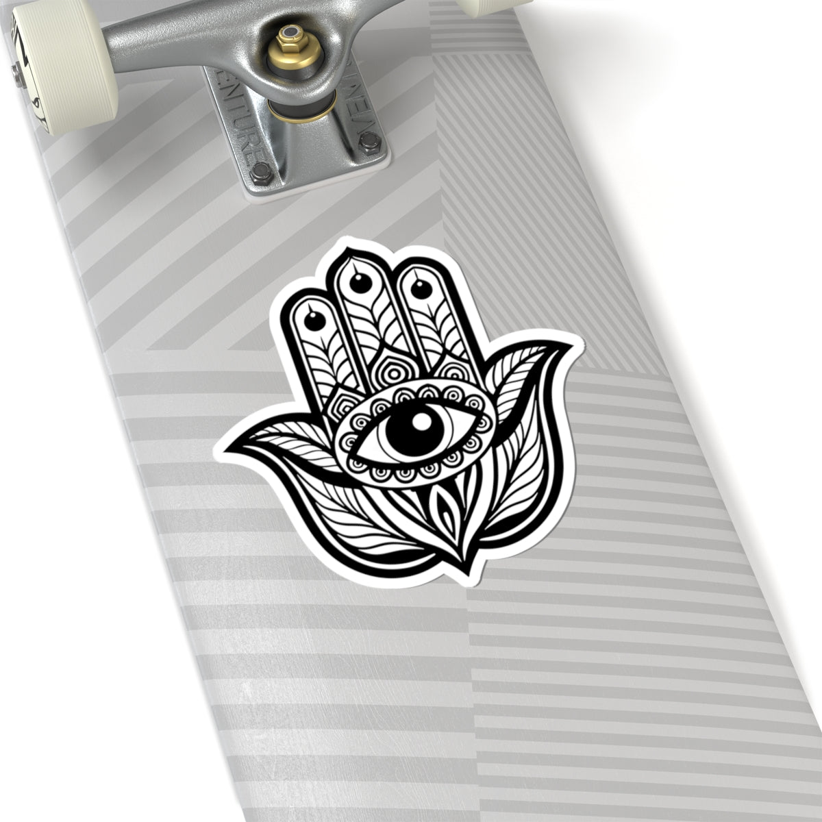 Hamsa Hand Eye Kiss-Cut Sticker — Protective Boho Spiritual Decal