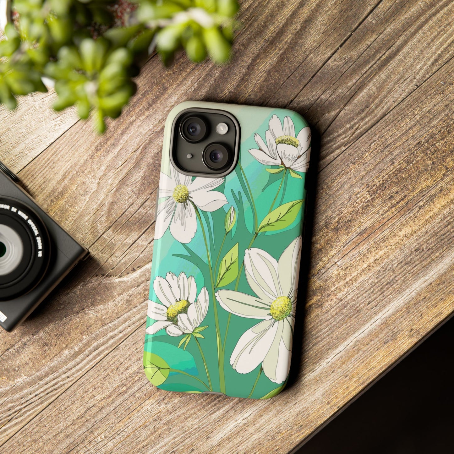 Floral Phone Case, Tough Cases, Flower Design, Nature Inspired, Eco-Friendly Cover, Unique Gift for Her, Spring Accessories
