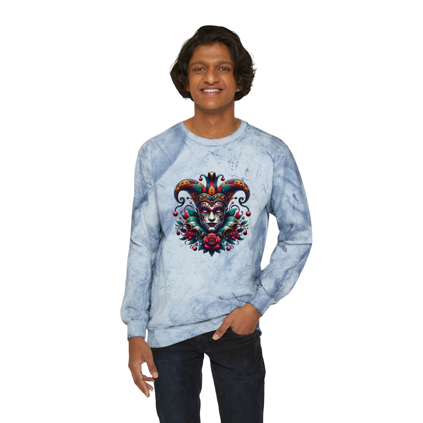 Vibrant Art-Inspired Unisex Sweatshirt, Colorful Crewneck