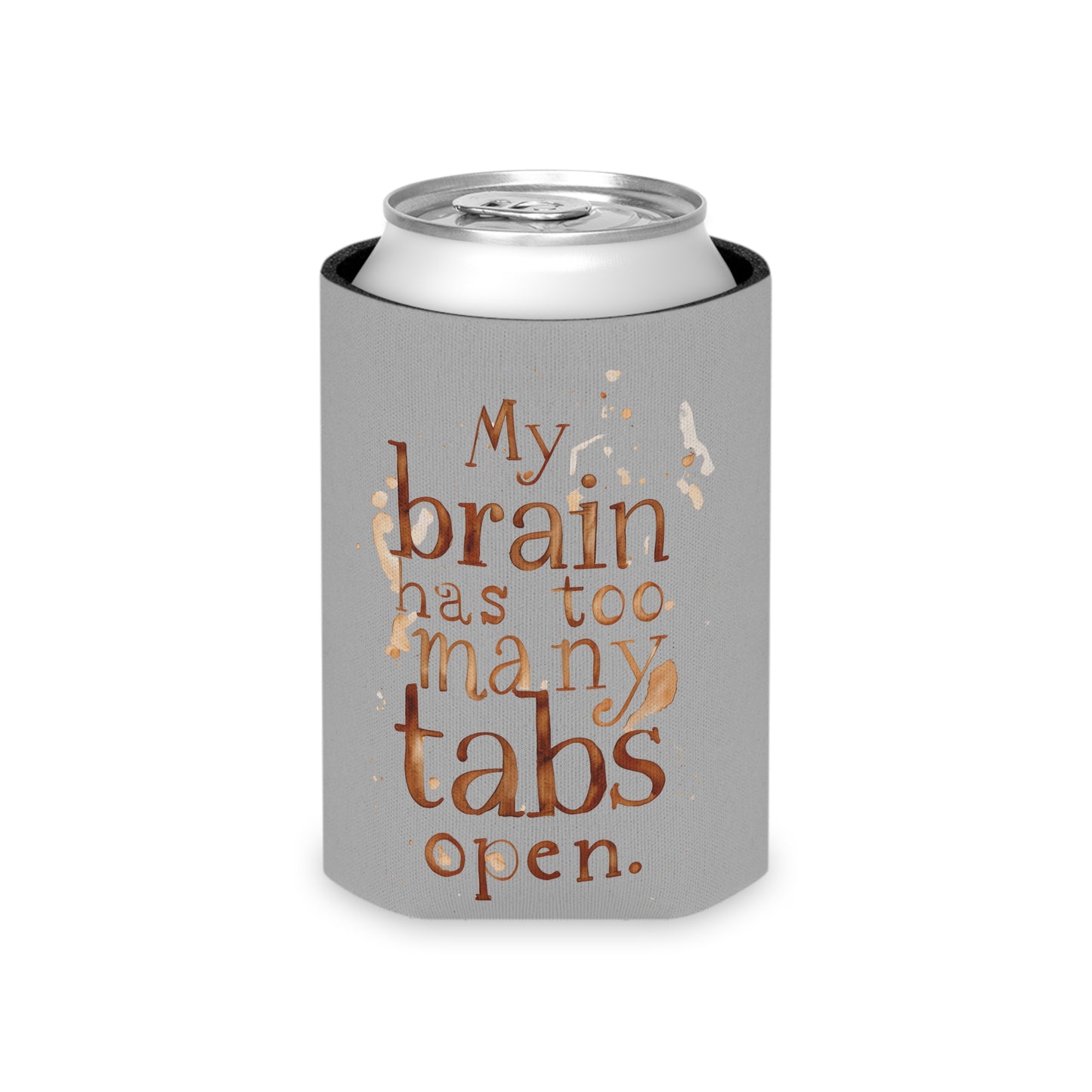 Brainy Can Cooler - Quirky Drink Sleeve, Funny Gift for Friends, Birthday, Party, Summer BBQ, Conversation Starter