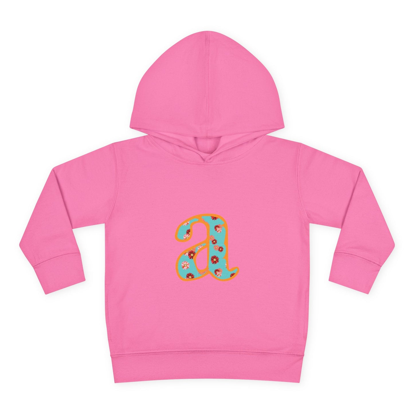 Personalized Toddler Fleece Hoodie, Cozy Kids Sweatshirt, Customizable Letter Hoodie, Fun Pullover for Toddlerwear, Perfect Gift for Kids
