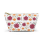 Floral Accessory Pouch - Ideal Travel Makeup Bag, Toiletry Organizer, Gift for Her, Eco-Friendly, Everyday Essentials