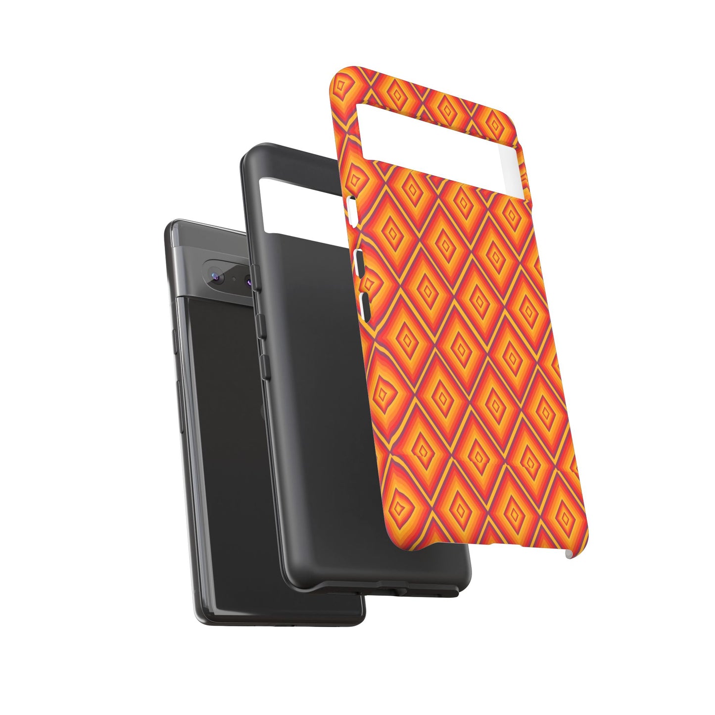 Geometric Phone Case, Tough Cases for Protection, Stylish Smartphone Cover, Vibrant Patterned Phone Accessory, Unique Gift Idea, [...]