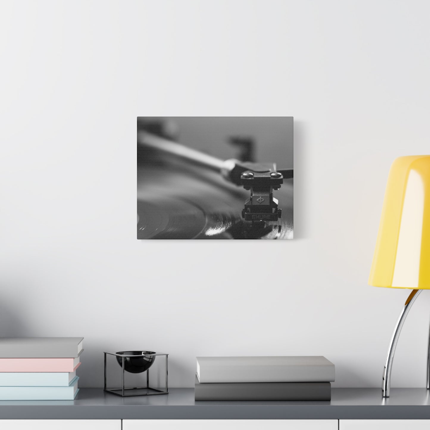 Vinyl Turntable Matte Canvas Print — Stretched 1.25" Wall Art