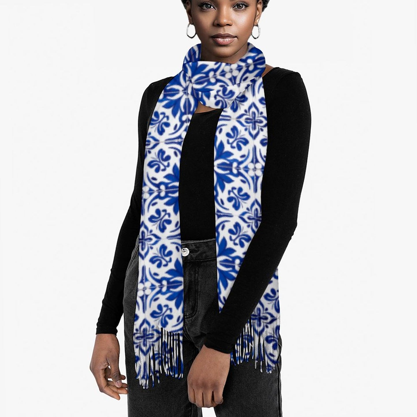 Cashmere-like Tassel Scarf