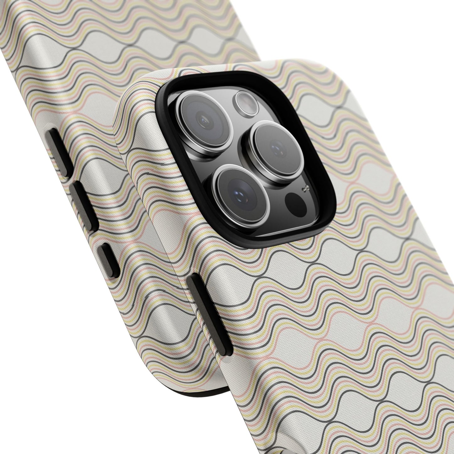 Stylish Phone Case for Tough Protection, Wavy Design, Chic Accessory, Gift for Her, Trendy Tech, Holiday Gift Idea