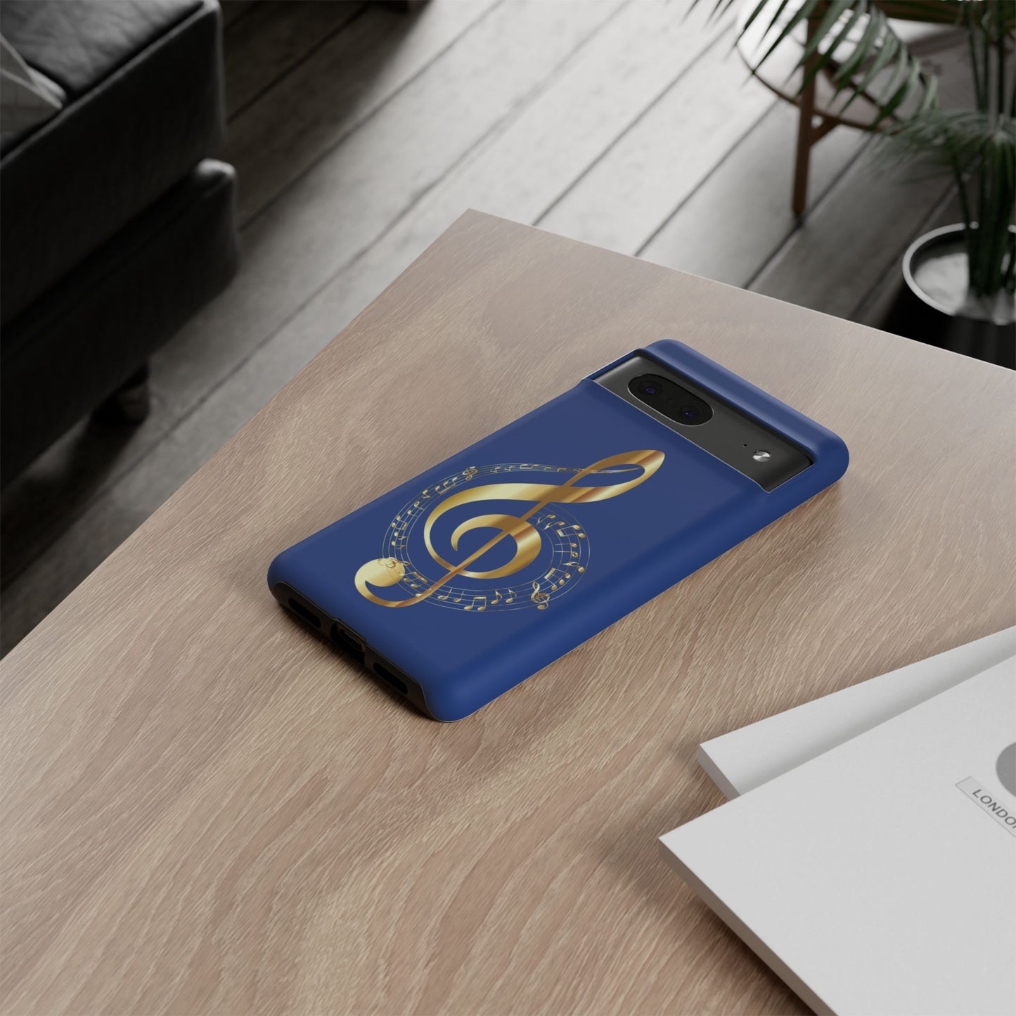 Tough Cases Blue and Gold Musical Note