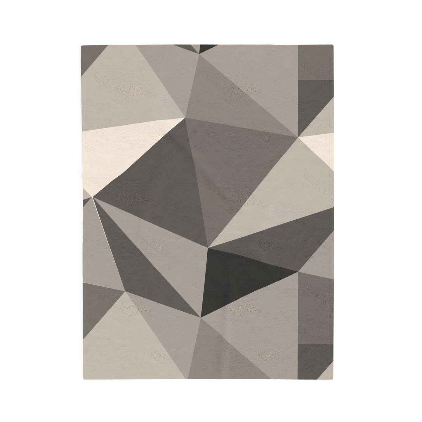 Cozy Geometric Velveteen Plush Blanket | Soft Throw for Home Decor, Gift for Homeowners, Minimalist Design, Perfect for Cozy Nights