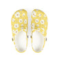 Floral Yellow EVA Foam Clogs — Lightweight Garden & Pool Slip-Ons